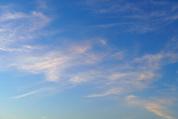 beautiful sunset sky, colorful clouds as abstract background