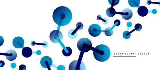 Network concept abstract background. Dots connection. Big data idea. Business template for wallpaper, banner, background or landing