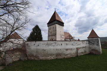 old castle church in Hosman near Sibiu, Europe