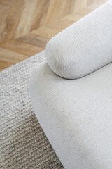 New armchair in house with nordic interior design