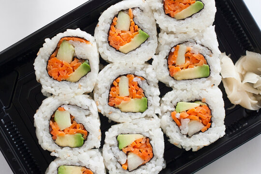 Vegetarian Vegan Sushi To-Go Takeout
