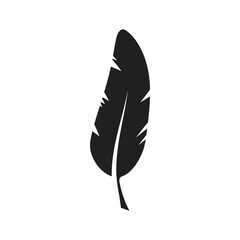 Feather Logo Vector Template Symbol Design