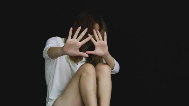Stop sexual harassment and violence against women, rape and sexual abuse concept, The concept of stopping violence against women and rape.