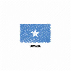 Somalia flag template vector flat illustration