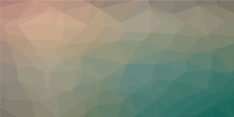 Obraz premium Multicolor polygon pattern. Low poly design. Vector illustration 