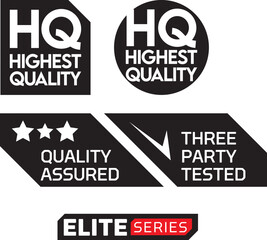 Highest Quality badge per supplement labels