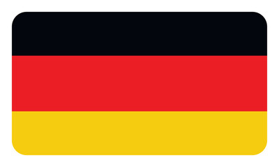 Flag of Germany. German national symbol in official colors. Template icon. Abstract vector background