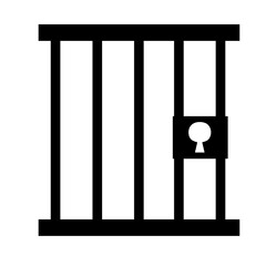 prison icon vector with simple design