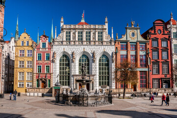 Obraz na płótnie Canvas The Artus Court, formerly also Junkerhof in Gdansk, Pomeranian Voivodeship, Poland.