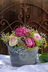 Loving bouquet of pink roses