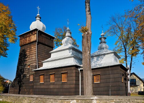 Saint Parascheva of Balkans church in Uscie Gorlickie, Lesser Poland Voivodeship.