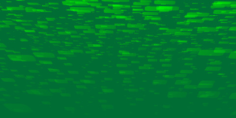 Green Dark 3D Squares, Flowing, Overlaying Geometric Shapes - Abstract Futuristic Vector Background, Texture Design, Template with Copyspace, Place, Room for Your Text