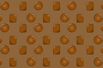 Abstract cookies pattern background