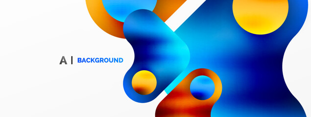 Round shapes and circle geometric abstract background. Vector Illustration For Wallpaper, Banner, Background, Card, Book Illustration, landing page