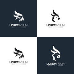 Parrot icon logo simpel © mhafiffuadi