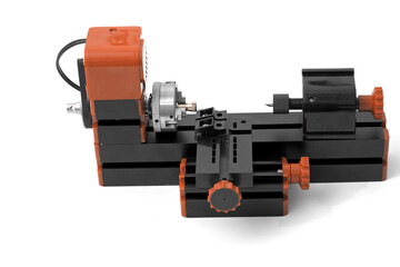 Small diy turning lathe machine for education and hobby