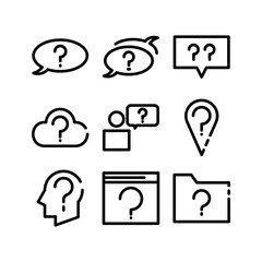 ask icon or logo isolated sign symbol vector illustration - high quality black style vector icons
