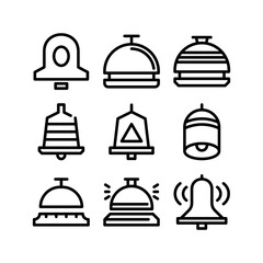 bell icon or logo isolated sign symbol vector illustration - high quality black style vector icons
