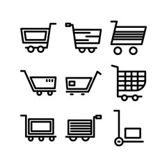 shopping cart icon or logo isolated sign symbol vector illustration - high quality black style vector icons
