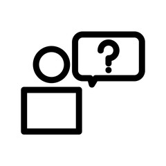 ask icon or logo isolated sign symbol vector illustration - high quality black style vector icons
