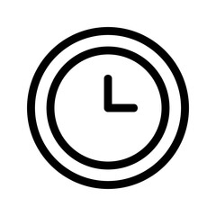 clock icon or logo isolated sign symbol vector illustration - high quality black style vector icons
