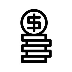 dollar icon or logo isolated sign symbol vector illustration - high quality black style vector icons
