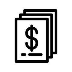 Obraz premium invoice icon or logo isolated sign symbol vector illustration - high quality black style vector icons 