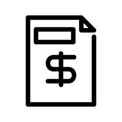 invoice icon or logo isolated sign symbol vector illustration - high quality black style vector icons
