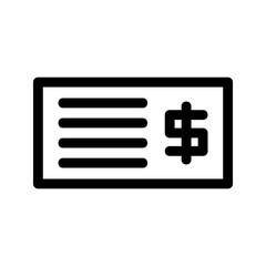 Obraz premium invoice icon or logo isolated sign symbol vector illustration - high quality black style vector icons 