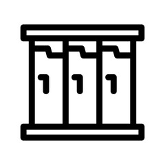 locker icon or logo isolated sign symbol vector illustration - high quality black style vector icons
