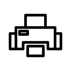 printer icon or logo isolated sign symbol vector illustration - high quality black style vector icons
