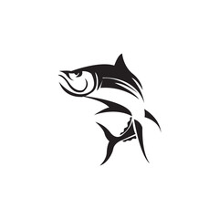 tuna fish icon logo vector design