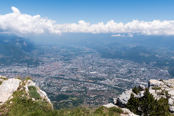 Ville de Grenoble vue des hauteurs
