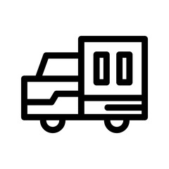 truck icon or logo isolated sign symbol vector illustration - high quality black style vector icons
