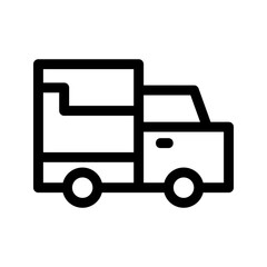 truck icon or logo isolated sign symbol vector illustration - high quality black style vector icons
