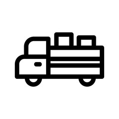 truck icon or logo isolated sign symbol vector illustration - high quality black style vector icons
