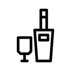 wine icon or logo isolated sign symbol vector illustration - high quality black style vector icons
