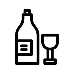 wine icon or logo isolated sign symbol vector illustration - high quality black style vector icons
