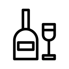 wine icon or logo isolated sign symbol vector illustration - high quality black style vector icons
