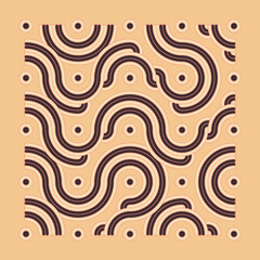 Fototapeta premium Color truchet tiling connections illustration