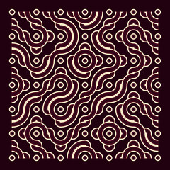 Color truchet tiling connections illustration