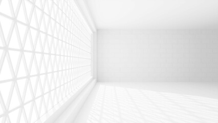 Abstract 3D Background. White Graphic Design