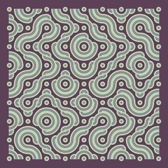 Obraz premium Color truchet tiling connections illustration