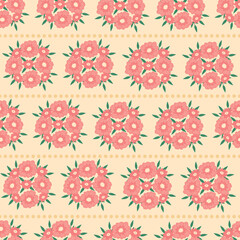 Beautiful floral pattern in small abstract flowers. Floral seamless background. Vintage template for fashion prints.