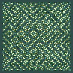 Color truchet tiling connections illustration