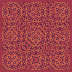 Color truchet tiling connections illustration