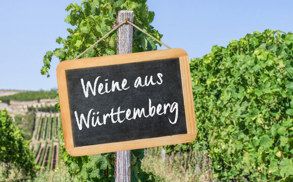 Tafel im Weinberg - Weine aus W&uuml;rttemberg