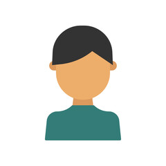 Flat design people icon. Vector.