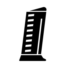 Gun magazine silhouette icon. Vector.