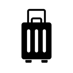 Suitcase silhouette icon. Luggage. Vector.
